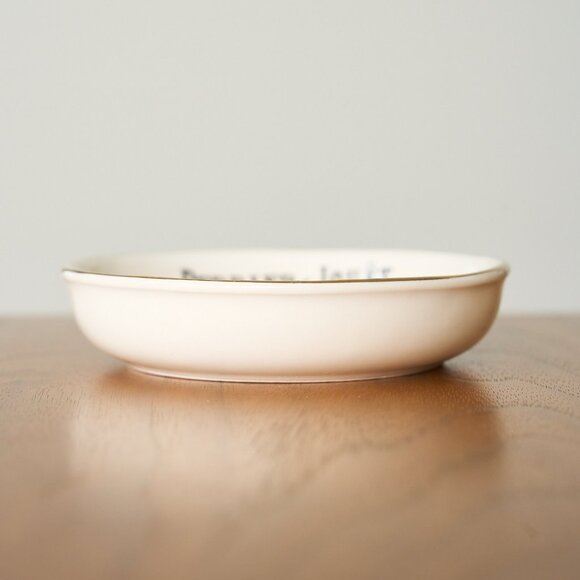 Vintage PERRIER-JOUET Ceramic Dish Champagne Waiter Gold Trim Epernay France - Picture 4 of 5